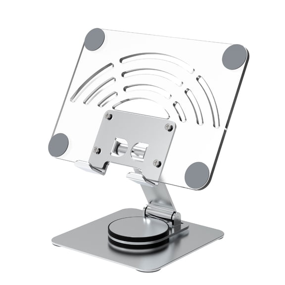 Oasiva Foldable Tablet Stand With 360 Rotation Height Adjustment Aluminum Holder