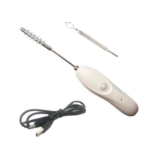 Oasiva Fruit and Vegetable Corer with 1200mAh Battery Rotating Cutter with 2 Corer for Fast and Easy Fruit and Vegetable Processing Rotating Cutter