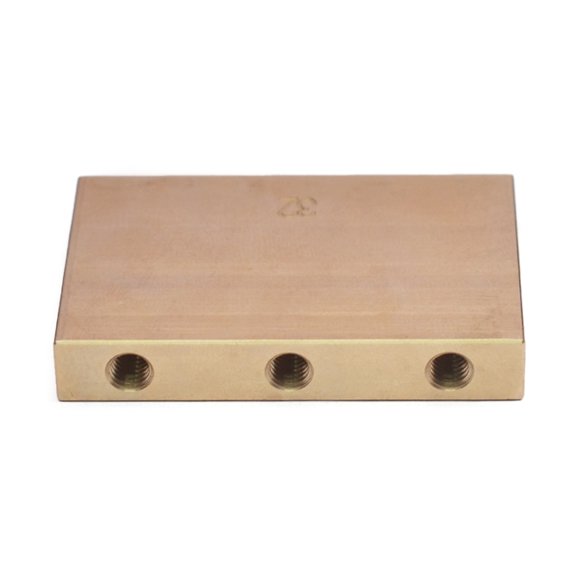 Oasiva Full Brass 44.5mm Electric Guitar Tremolo Block String Spacing 17mm Electric Guitar Full Brass Standard Tremolo Block