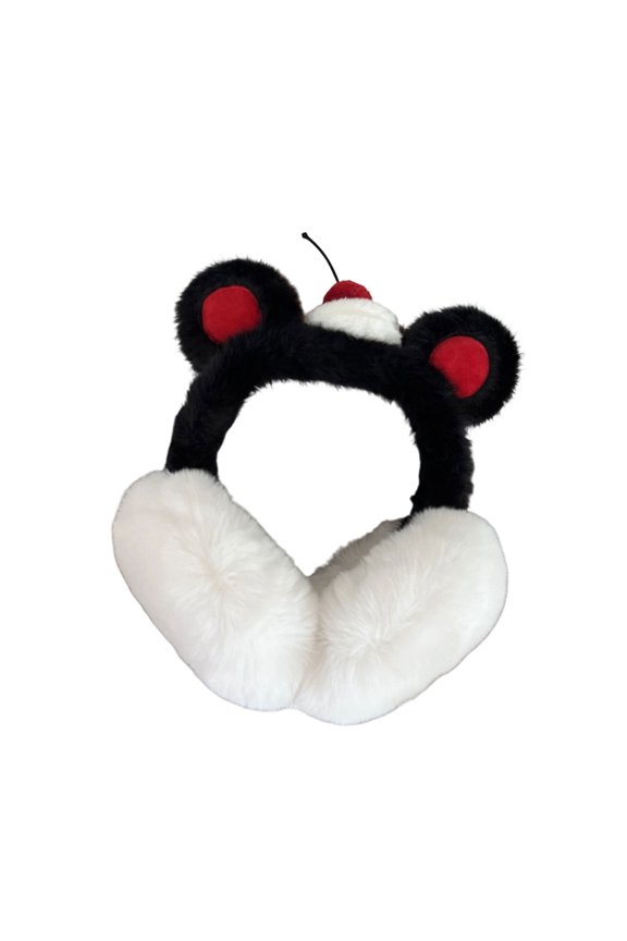 Furry Plush EarMuffs to Keep You Warm in Cold Weather for Skiing Hiking