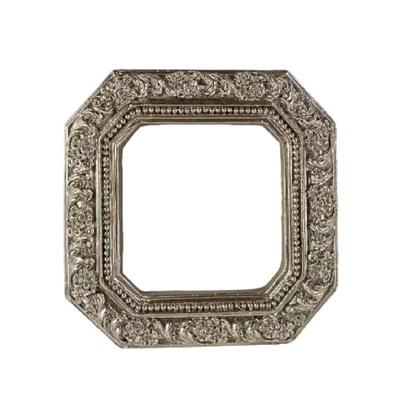 Oasiva Hand Paint Resin Wall Mounted Photo Frame Creative Decorations Round Gothic Pictures Frame For Modern Interior