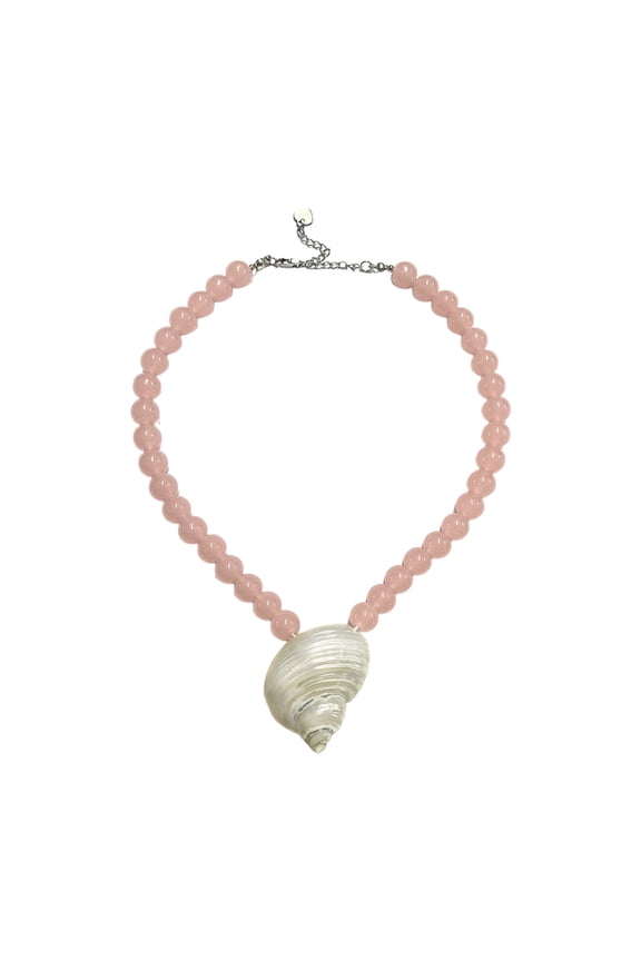 Handcrafted Conch Shell Necklace Pearls Details Versatile Earrings Jewelry For Casual Or Formal