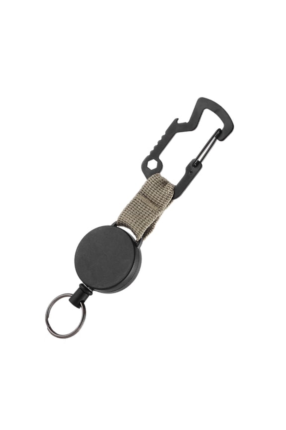 Heavy Duty Retractable Pull Badges Steel Wire Rope Buckles Key Holder Retractable Keychain Badges Holder Easy to Use