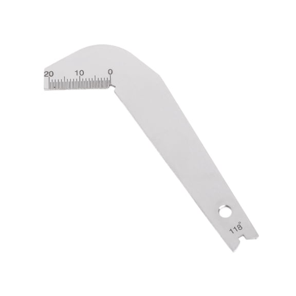 Oasiva High Quality Bit Pattern Drill Template Drill Bit Gauge Weld Inspect Gauge Tool Drill Bit Patter Gauge Template