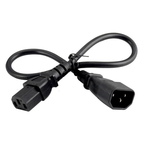 Oasiva IEC 3Pole C13 Female to 3Pole C14 Male Power Adapters Cable C13 C14 for TV Computer