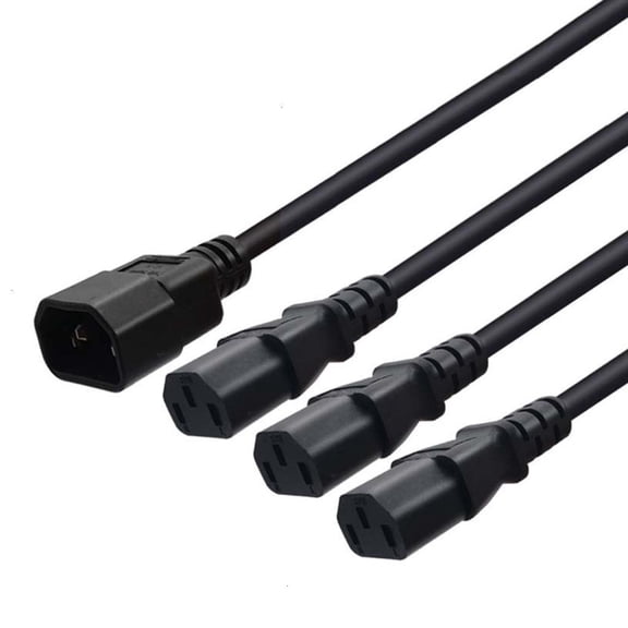 Oasiva IEC320 C14 to 3xC13 Power Cord Efficient & Reliable Power Distribution Solution
