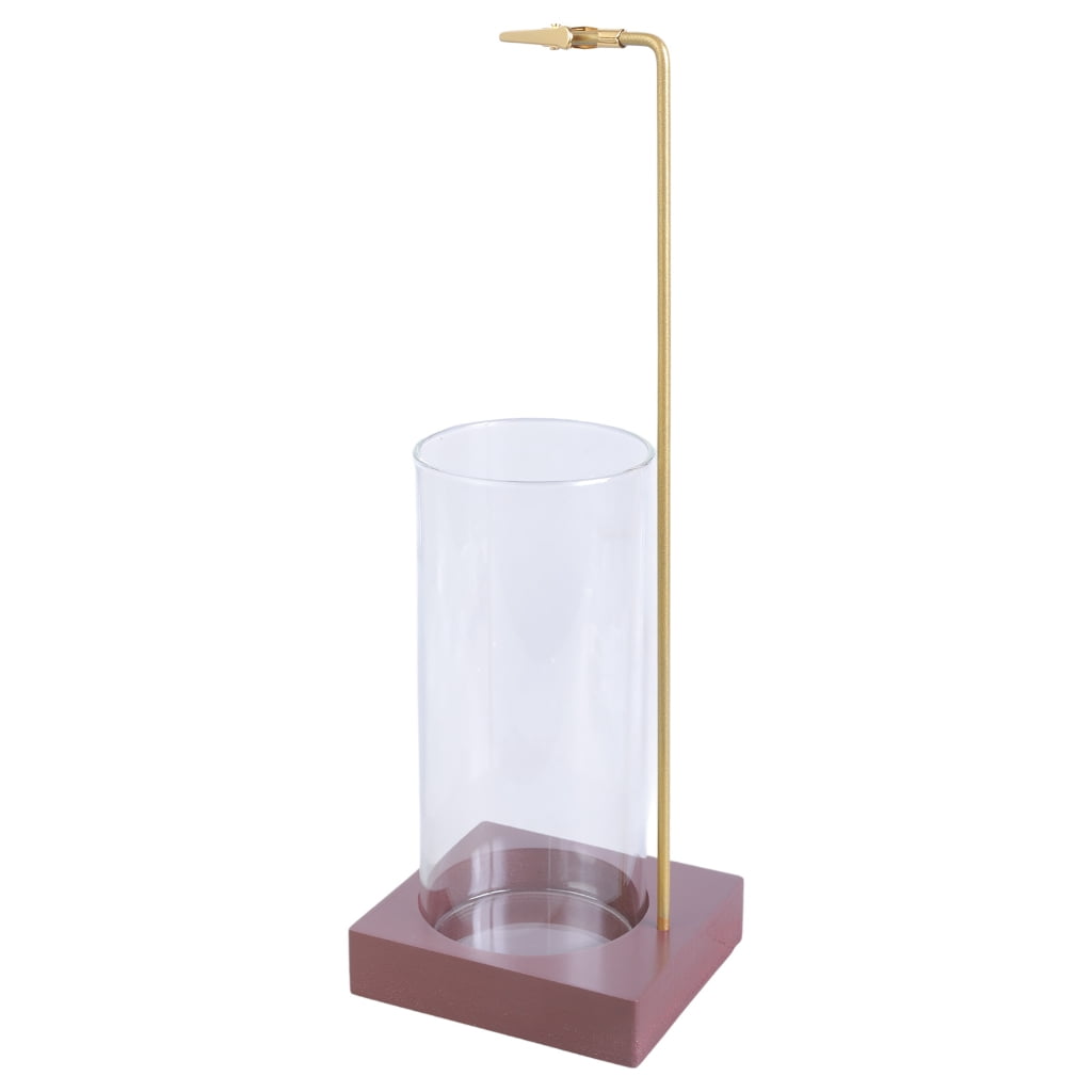 Oasiva Incenses Burners with Glass Ashes Catcher Wood Incenses Stick Holder Decorations