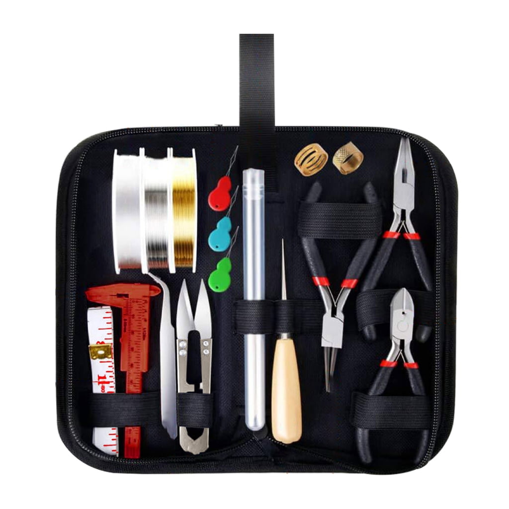 Oasiva Jewelry Making Supplies Set with Jewelry Pliers Wire Cutter Tweezer Scissor Kit DIY Crafts Necklaces Bracelets Jewellery Beading Repairing Tools