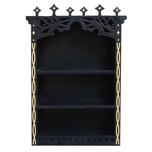 Oasiva Large Floating Shelves for Wall Crystal Display Shelf Wall Mounted Storage Stand Case Box for Witch Wiccan Decors,Gift