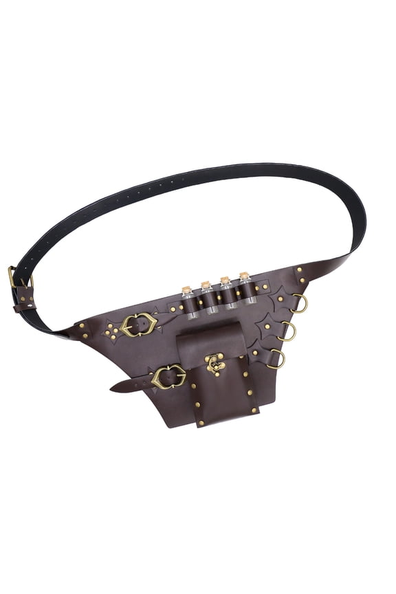 Larp Belt Brown Alchemist Belt Cosplay Industrial Age Cosplay for Costume