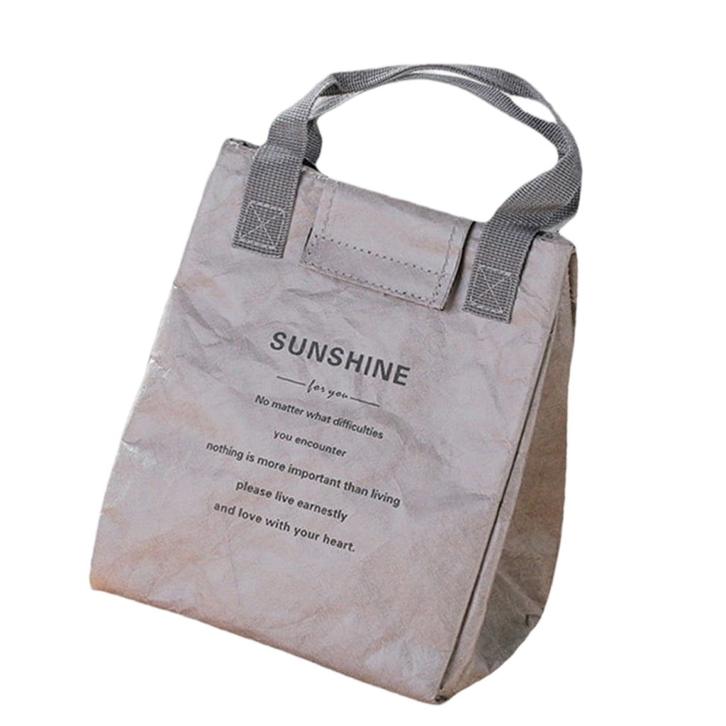 Oasiva Light Weight Paper Lunch Bag Aluminum Foils Handbag Waterproofs ...