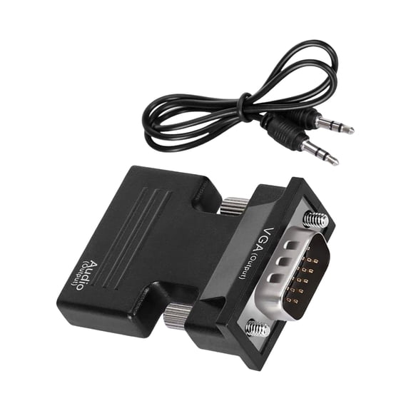 Oasiva Lightweight HDTV to VGA Adapter Converters Computer Dongle Set Top Box Connector for Laptop PC Monitors Projectors HDTV
