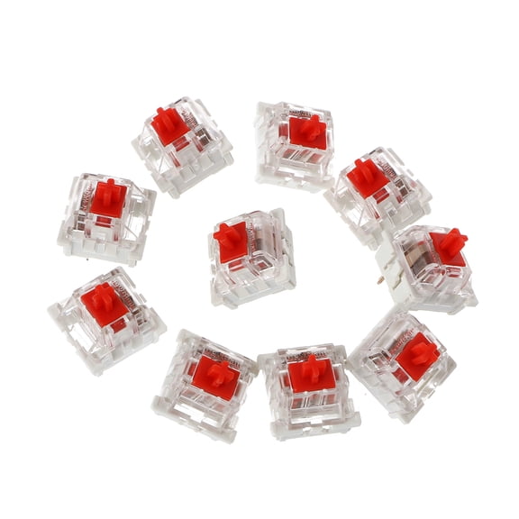 Oasiva Linear Axis Red Switches Keyswitch for Mechanical Keyboard MX 10 PCS