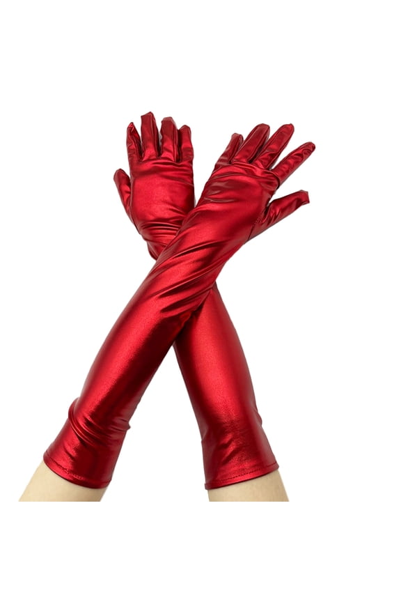 Long Punk Gloves Pole Dance Gloves Long Leather Gloves Performance Gloves