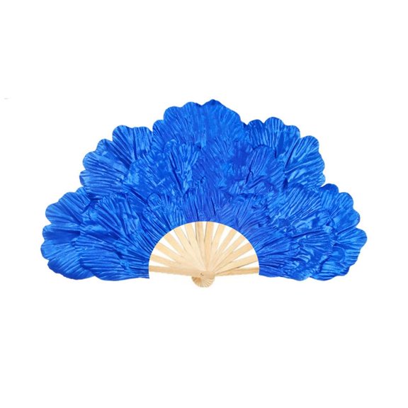 Oasiva Luxurious Large Handmade Peony Petal Folding Fan for Dancers and Cultural Event