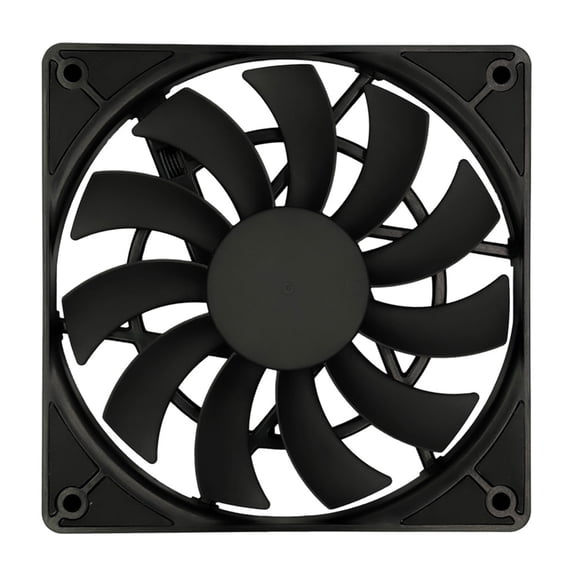 Oasiva MF12015 Thin Reverse Computer Fan 2500RPM Quiet For Small PC Cases
