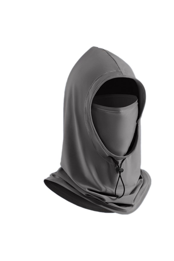 Men's Balaclava Summer Sun Shield with Detachable Neck Cover Lightweight Ice Silk for Camping Hiking