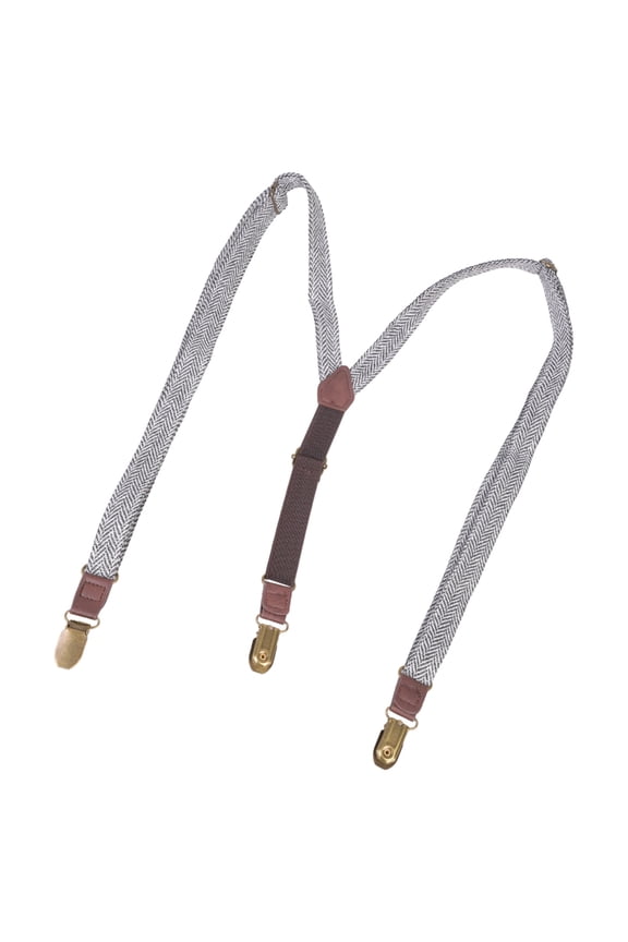 Men's Suspenders Adjustable Metal Clip Y Shaped Brace for Workwear Formal Event