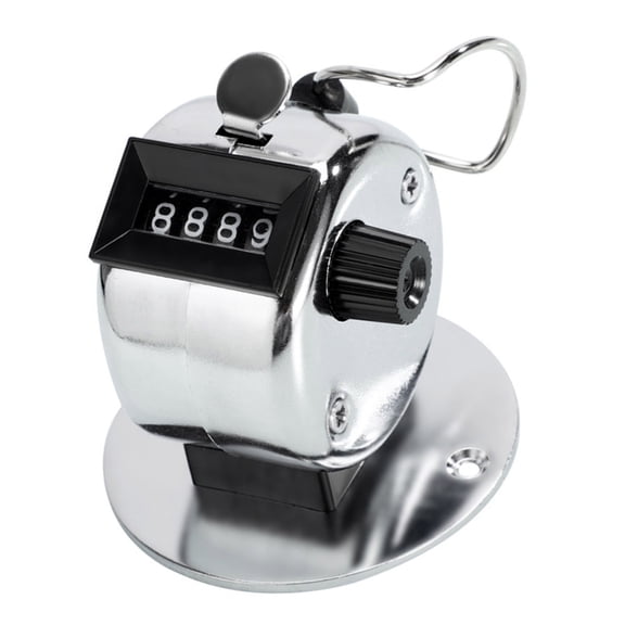 Oasiva Metal Handheld Tally Counter 4-Digit Number Count Clickers Counter Mechanical Counters Clickers Pitches Counter for Coaching