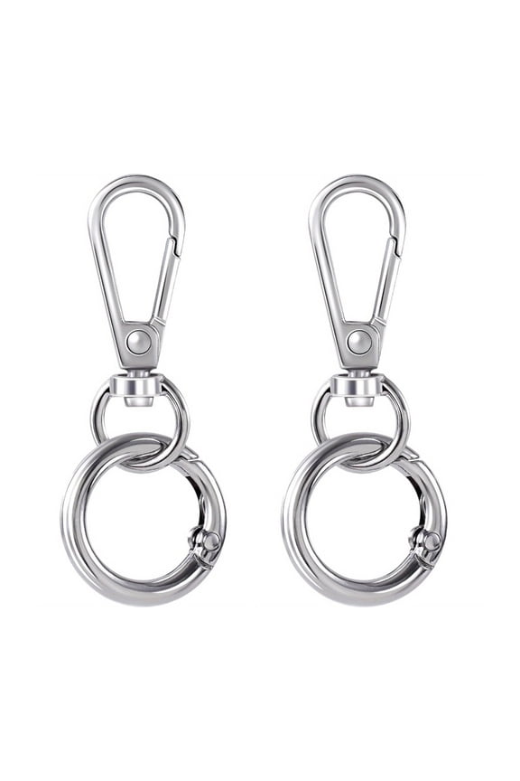 Metal Swivels Snap Hook and Key Rings,Lobster Claw Keychains Clasps and Key Chain Rings for Keychain Clip,Art Craft