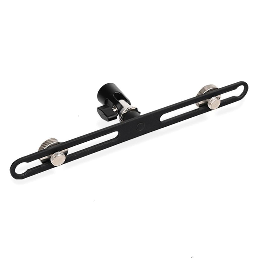 Oasiva Microphone Double Holder 2Way Arm Double Heavy Duty Mic Clip Stereo Mount Brackets