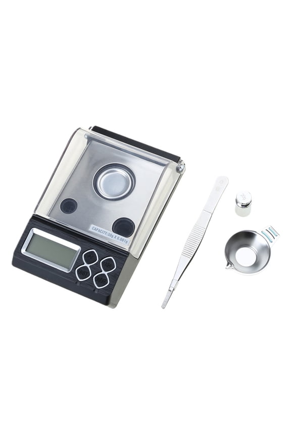 Milligram Scale 30g/ 0.001g Small Digital Pocket Kitchen Scale for Powder Medicine Jewelry Herb Food LCD Display