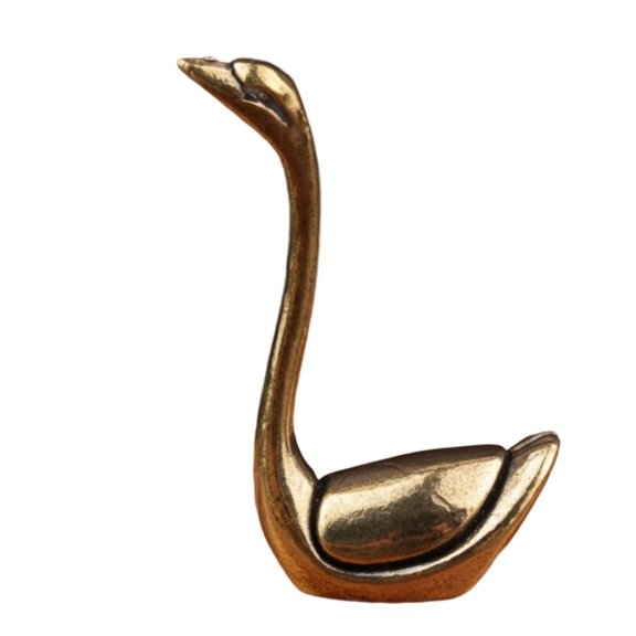 Oasiva Miniature Brass Cats Elephant Statue Vintage Antique Sculpture Decors Tabletop Shelf Display For Enthusiasts