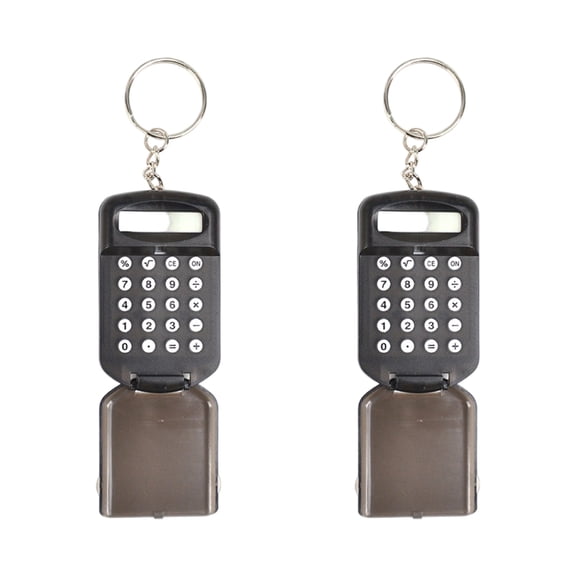 Oasiva Miniature Calculator With Keyring Cover Shield Design Durability School Supply