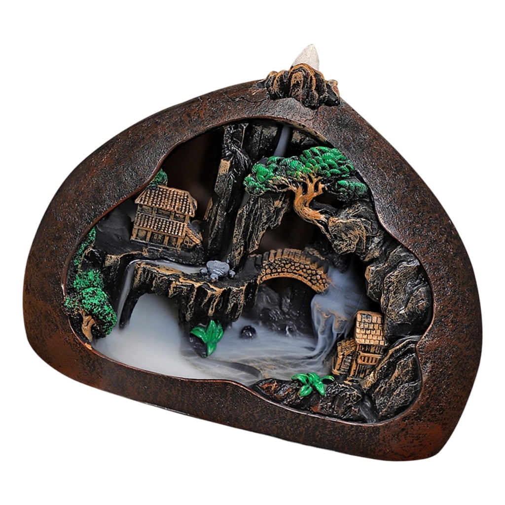 Oasiva Mountain Backflow Incenses Holders Burners Aromatherapys Ornament Home Decors