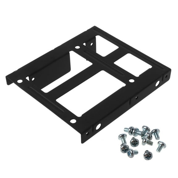 Oasiva Mounting Bracket 2.5 to 3.5 Adapter Tray Adapter 2.5" to 3.5" HDD Hard Disk Drive Bays Holder Metal Adapter for PC SSD