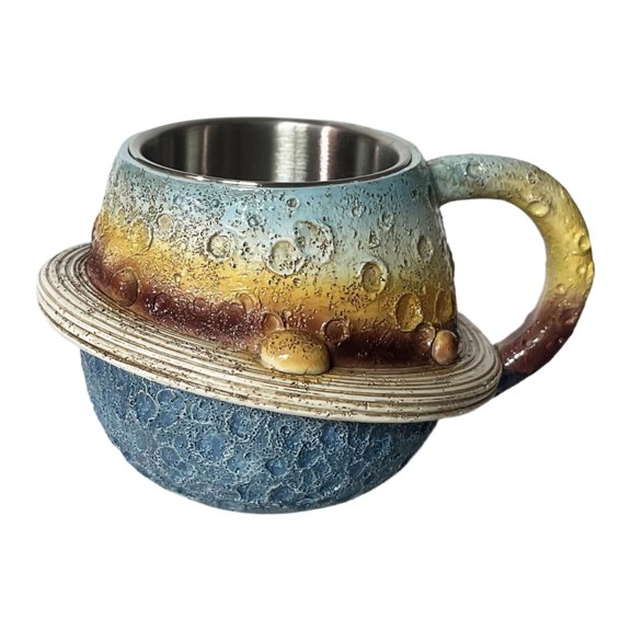 Oasiva Multifunctional Planet Mug With Large Capacity For Home Office And Outdoor Use Resin Stainless Steels Design Coffee Cup