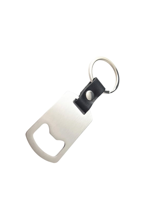 Multipurpose Key Holder With Opener Tool Compact Rectangle Shape Stainless Steel Construction