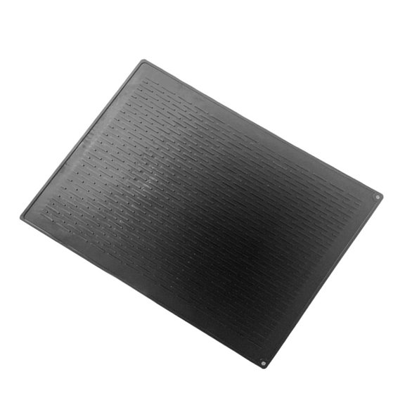 Oasiva Multipurpose Kitchen Silicone Draining Mat Space Saving Drainer Pad for Dishes and Produce Textured Vegetable Dryer Pad