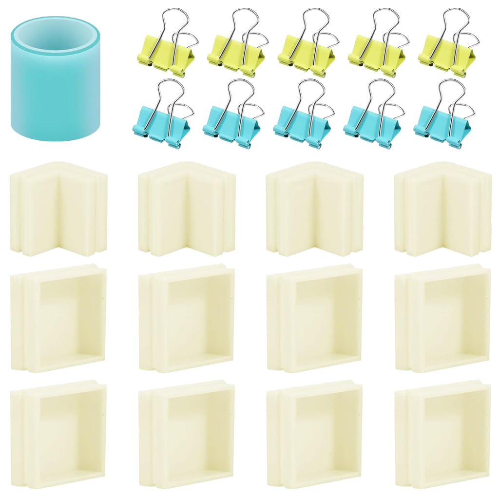 Oasiva Multipurpose Resins Casting Mold Housing Customizable Size Frames for Soap and Candle Making Kits with Binders Clip
