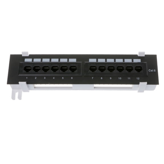 Oasiva Network Tool Kit 12 Port CAT6 Patch Panel RJ45 Networking Wall Mount Rack Mount
