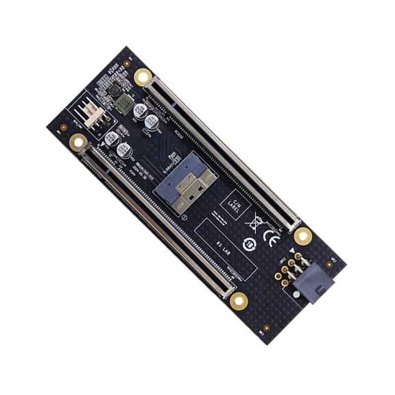 Oasiva PCIe .0 8/X16 Slot Splitter Board Creates Two Channels No Driver