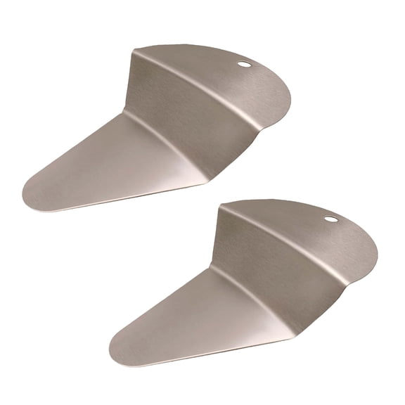 Oasiva Pack of 2 Nonrust Steel Fan Shape Pizza Servers for Baking and Cooking Use