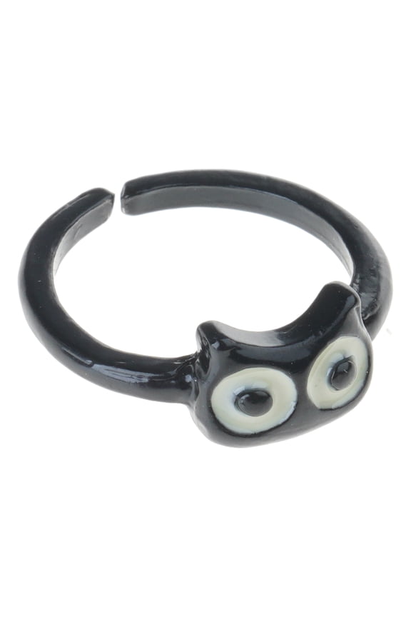 Personality Funny Lovely Rabbit Cat Rings Big Eye Open Adjustable Rings