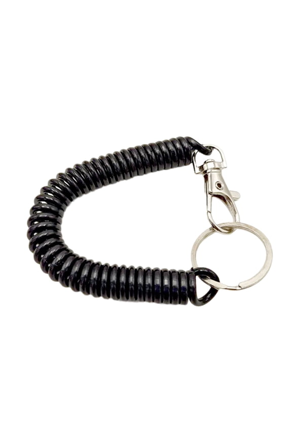 Plastic Coil Spring Keychain with Stretchable Designs Portable Coil Key Accessories for Easy Carrying and Key Safety