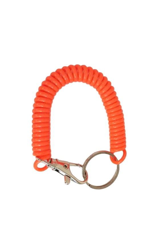 Plastic Coil Spring Keychain with Stretchable Designs Portable Coil Key Accessories for Easy Carrying and Key Safety