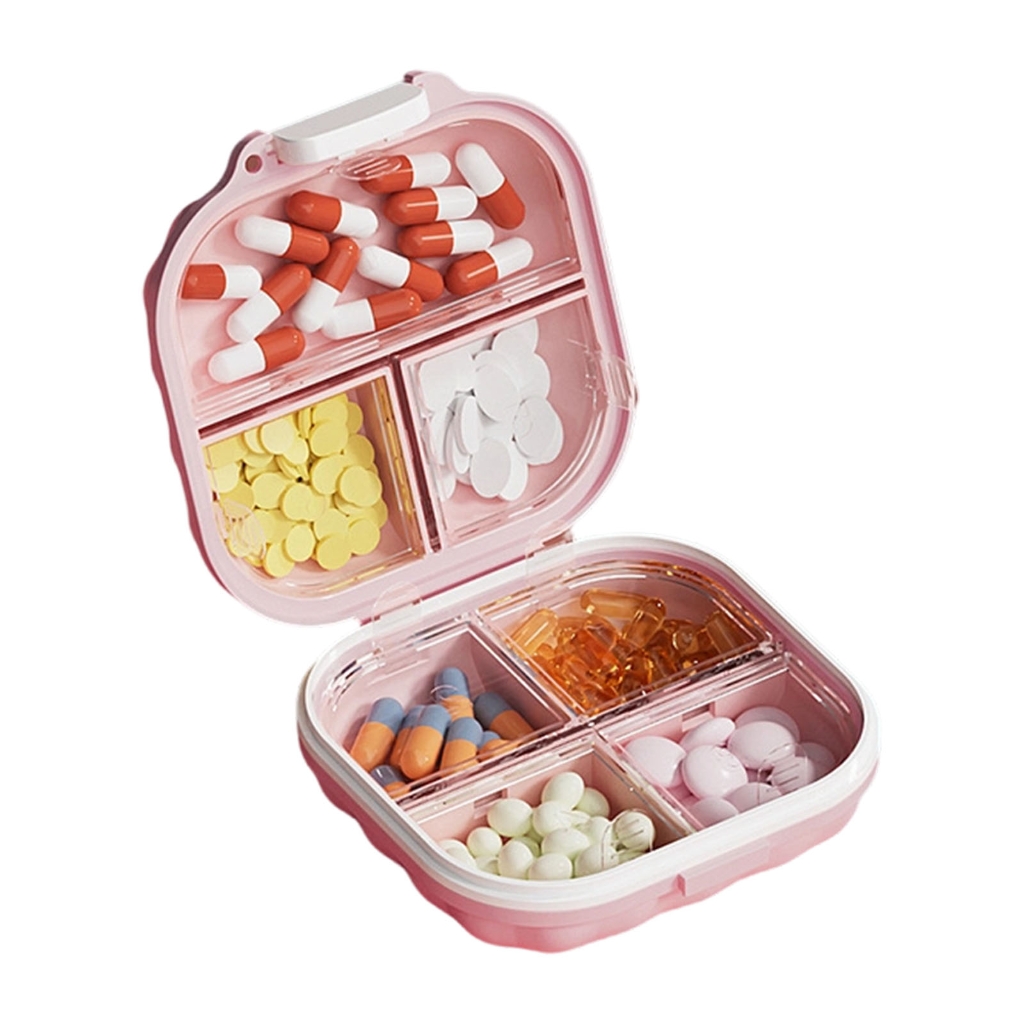 Oasiva Plastic Weekly Pills Box With 7 Compartments Secure Sealing ...