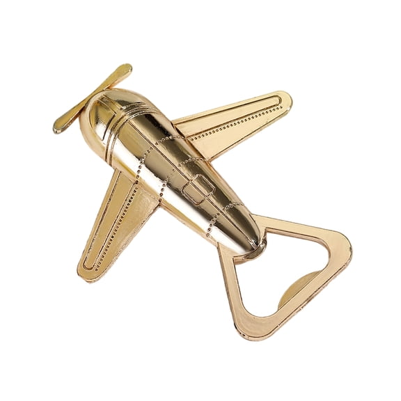 Oasiva Portable Aircraft Wine Bottle Opener Plane Shaped Bottle Lid Remover for Parties and Gatherings Wedding Return Gift