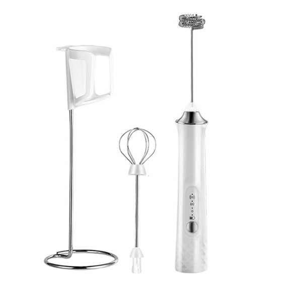 Oasiva Portable Electric Milk Frother Handheld With 2 Changeable Stirring executives For coffee flatwhite Shake Mixing