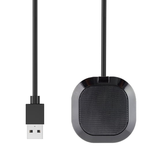 Oasiva Portable USB Conference Microphone 360 Degree Omnidirectional Pickup Condenser for Video Calls Webinars Home Office