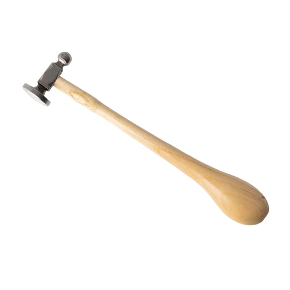 Oasiva Practical Jewelry Making Hammer Small Iron Head Hammer with Wood Handle for Crafting Convenient Metalworking Tool