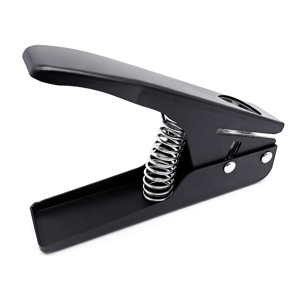 Oasiva Precisions Guitar Pick Maker Pick Cutting Device with Sharply for Accurate Standard Pick Shape Strong Metal Build