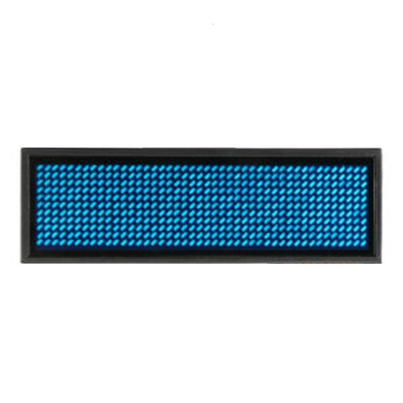 Oasiva Programmable Scrolling Message Board LED Display Languages Mini Name Tag