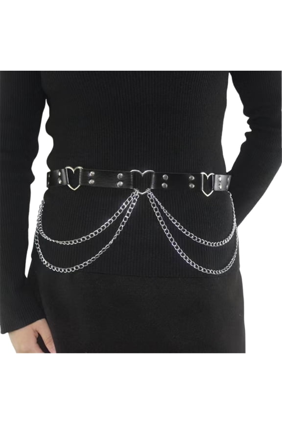 Punk Waist Belt for Stage Dancers Costume Sexy Belt Waist Body Jewelry