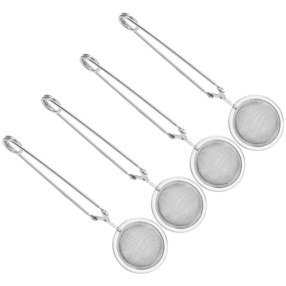 Oasiva Reusable Teas Infuser Set Of 4 Steel Ball For Hot Beverages Herbal Brewing Tool