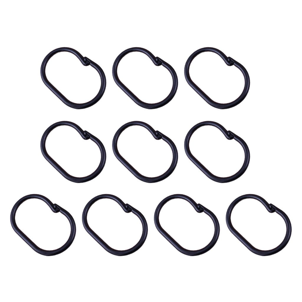Oasiva Rusts Resistant Sliding Shower Curtain Rings Multipurpose Plastic Bathroom Hooks
